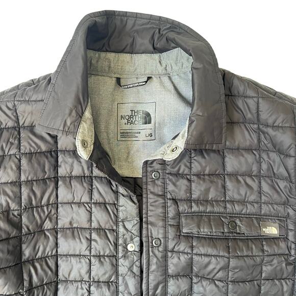 The North Face ThermoBall Eco Shirt Jacket Black PrimaLoft Men’s Large - Picture 1 of 14